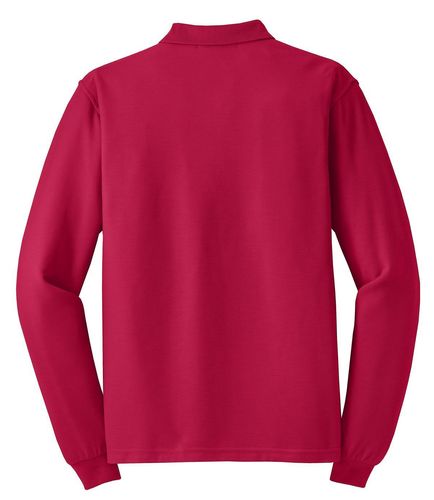 Port Authority Silk Touch Long Sleeve Polo. K500LS image thumbnail