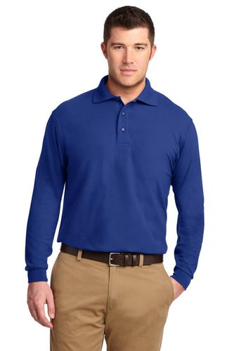 Port Authority Silk Touch Long Sleeve Polo. K500LS image thumbnail