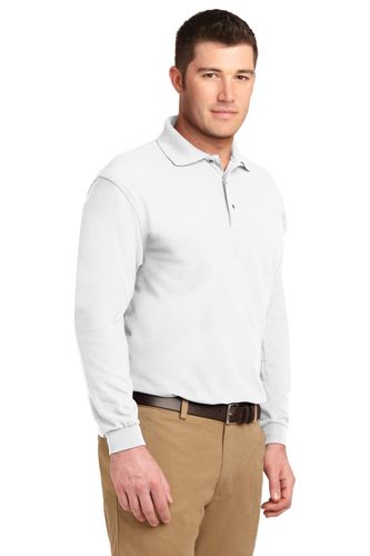 Port Authority Silk Touch Long Sleeve Polo. K500LS image thumbnail