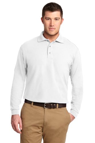 Port Authority Silk Touch Long Sleeve Polo. K500LS image thumbnail