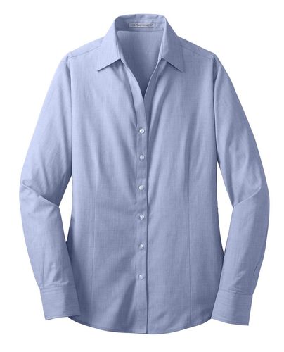 Port Authority Ladies Crosshatch Easy Care Shirt. L640 image thumbnail Port Authority Ladies Crosshatch Easy Care Shirt. L640 image thumbnail