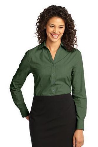 Port Authority Ladies Crosshatch Easy Care Shirt. L640 image thumbnail Port Authority Ladies Crosshatch Easy Care Shirt. L640 image thumbnail