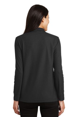 Port Authority Women's Silk Touch Long Sleeve Polo. L500LS image thumbnail