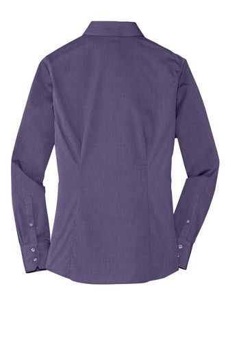 Port Authority Ladies Crosshatch Easy Care Shirt. L640 image thumbnail Port Authority Ladies Crosshatch Easy Care Shirt. L640 image thumbnail