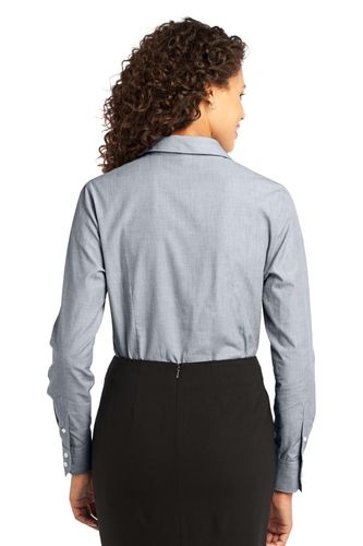 Port Authority Ladies Crosshatch Easy Care Shirt. L640 image thumbnail Port Authority Ladies Crosshatch Easy Care Shirt. L640 image thumbnail