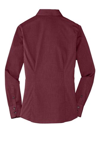 Port Authority Ladies Crosshatch Easy Care Shirt. L640 image thumbnail Port Authority Ladies Crosshatch Easy Care Shirt. L640 image thumbnail