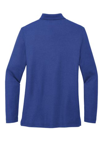 Port Authority Women's Silk Touch Long Sleeve Polo. L500LS image thumbnail