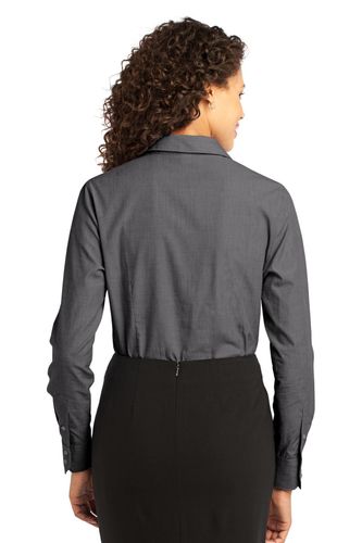Port Authority Ladies Crosshatch Easy Care Shirt. L640 image thumbnail Port Authority Ladies Crosshatch Easy Care Shirt. L640 image thumbnail