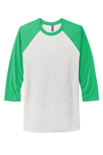 Next Level Apparel Unisex Tri-Blend 3/4-Sleeve Raglan Tee. NL6051 image thumbnail
