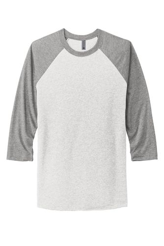 Next Level Apparel Unisex Tri-Blend 3/4-Sleeve Raglan Tee. NL6051 image thumbnail