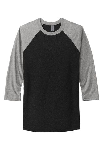 Next Level Apparel Unisex Tri-Blend 3/4-Sleeve Raglan Tee. NL6051 image thumbnail