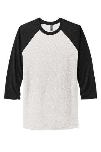 Next Level Apparel Unisex Tri-Blend 3/4-Sleeve Raglan Tee. NL6051 image thumbnail