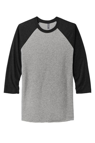 Next Level Apparel Unisex Tri-Blend 3/4-Sleeve Raglan Tee. NL6051 image thumbnail
