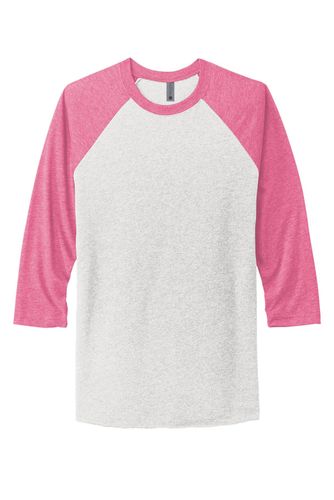 Next Level Apparel Unisex Tri-Blend 3/4-Sleeve Raglan Tee. NL6051 image thumbnail