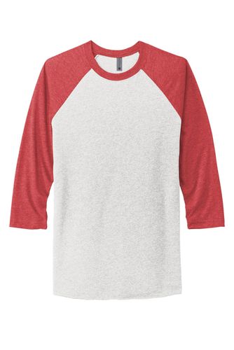 Next Level Apparel Unisex Tri-Blend 3/4-Sleeve Raglan Tee. NL6051 image thumbnail