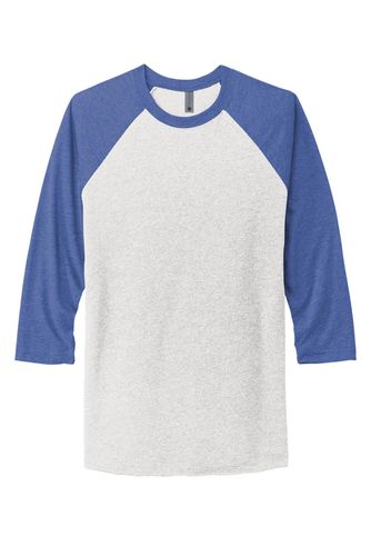 Next Level Apparel Unisex Tri-Blend 3/4-Sleeve Raglan Tee. NL6051 image thumbnail