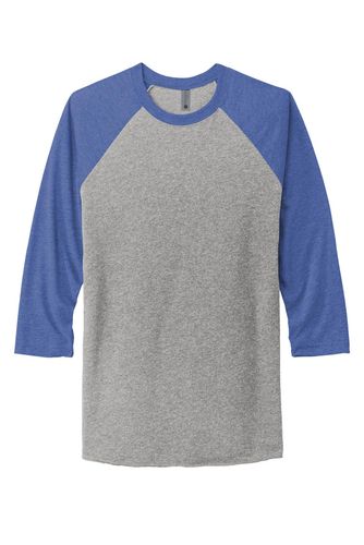 Next Level Apparel Unisex Tri-Blend 3/4-Sleeve Raglan Tee. NL6051 image thumbnail