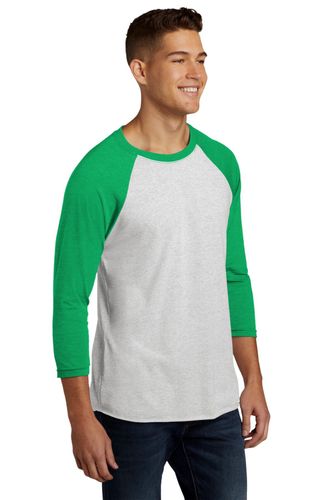 Next Level Apparel Unisex Tri-Blend 3/4-Sleeve Raglan Tee. NL6051 image thumbnail