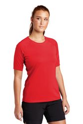 Image of Sport-Tek Ladies Rashguard Tee. LST470