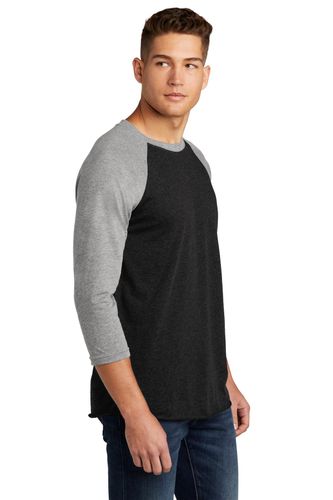 Next Level Apparel Unisex Tri-Blend 3/4-Sleeve Raglan Tee. NL6051 image thumbnail