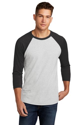 Next Level Apparel Unisex Tri-Blend 3/4-Sleeve Raglan Tee. NL6051 image thumbnail