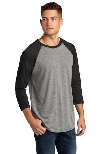 Next Level Apparel Unisex Tri-Blend 3/4-Sleeve Raglan Tee. NL6051 image thumbnail