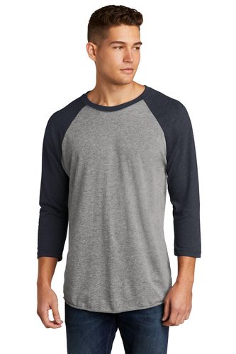 Next Level Apparel Unisex Tri-Blend 3/4-Sleeve Raglan Tee. NL6051 image thumbnail