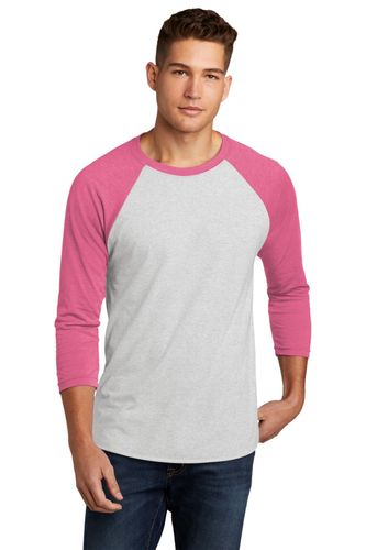 Next Level Apparel Unisex Tri-Blend 3/4-Sleeve Raglan Tee. NL6051 image thumbnail