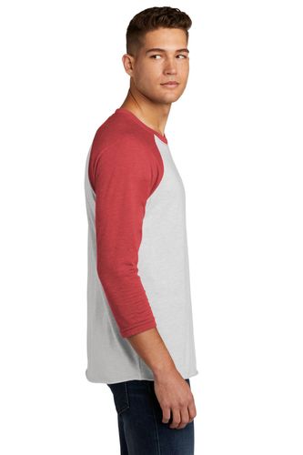 Next Level Apparel Unisex Tri-Blend 3/4-Sleeve Raglan Tee. NL6051 image thumbnail
