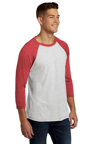 Next Level Apparel Unisex Tri-Blend 3/4-Sleeve Raglan Tee. NL6051 image thumbnail