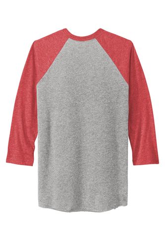 Next Level Apparel Unisex Tri-Blend 3/4-Sleeve Raglan Tee. NL6051 image thumbnail