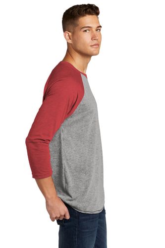 Next Level Apparel Unisex Tri-Blend 3/4-Sleeve Raglan Tee. NL6051 image thumbnail