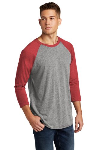 Next Level Apparel Unisex Tri-Blend 3/4-Sleeve Raglan Tee. NL6051 image thumbnail
