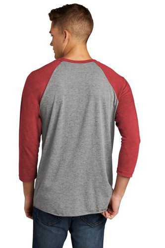 Next Level Apparel Unisex Tri-Blend 3/4-Sleeve Raglan Tee. NL6051 image thumbnail