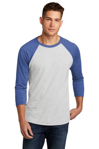 Next Level Apparel Unisex Tri-Blend 3/4-Sleeve Raglan Tee. NL6051 image thumbnail
