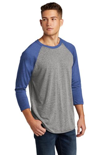 Next Level Apparel Unisex Tri-Blend 3/4-Sleeve Raglan Tee. NL6051 image thumbnail