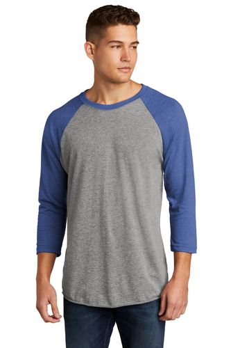 Next Level Apparel Unisex Tri-Blend 3/4-Sleeve Raglan Tee. NL6051 image thumbnail