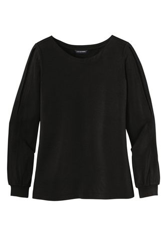 Port Authority Ladies Luxe Knit Jewel Neck Top image thumbnail