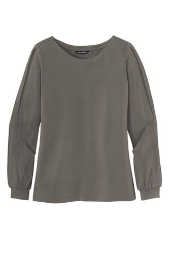 Port Authority Ladies Luxe Knit Jewel Neck Top image thumbnail