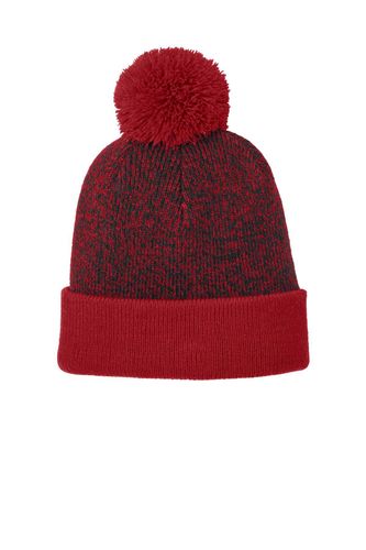 Sport-Tek Halftime Heather Pom Beanie image thumbnail
