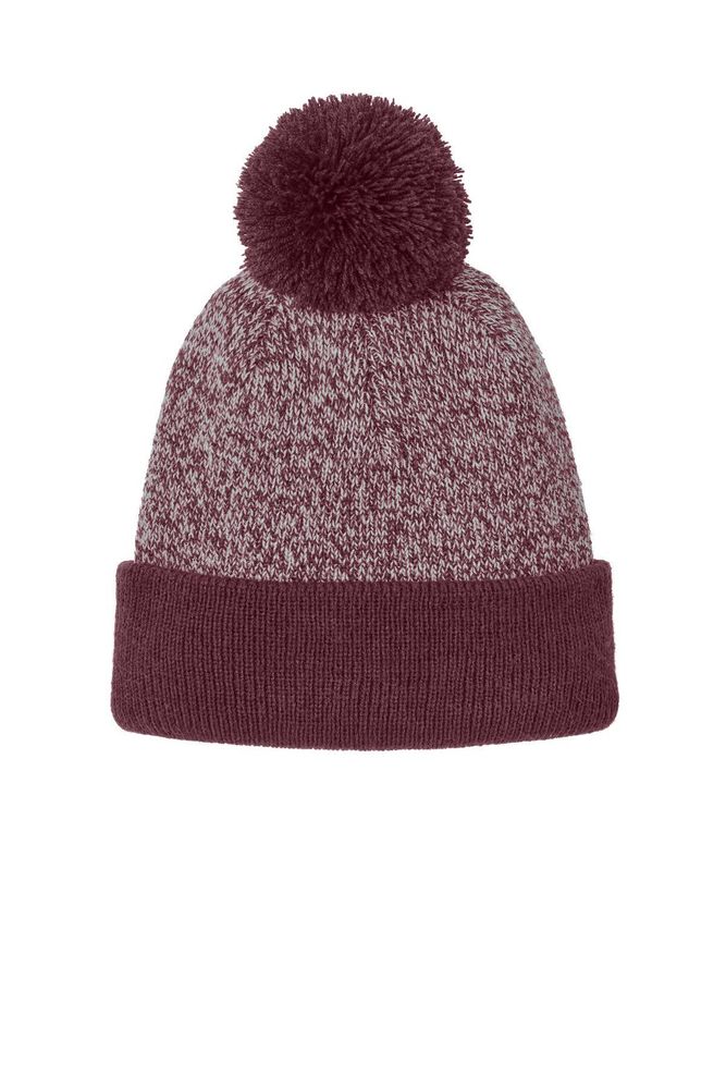Sport-Tek Halftime Heather Pom Beanie primary image