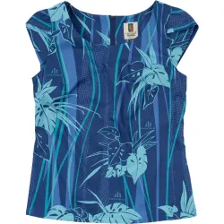 Image of Symphony Women's Petal Sleeve Blouse - Navy