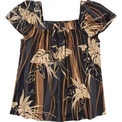 Image of Symphony Women's Square Neck Blouse - Black