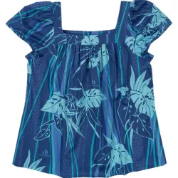 Image of Symphony Women's Square Neck Blouse - Navy