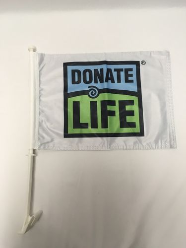 Donate Life Car Flag image thumbnail