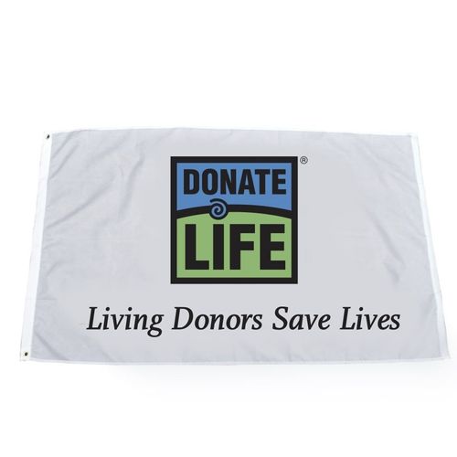 3' x 5' Living Donors Save Lives Flag image thumbnail