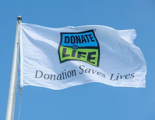 5' x 8' Donation Saves Flag image thumbnail