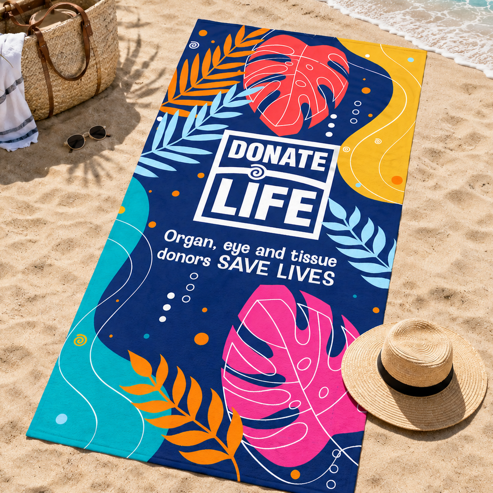 Donate Life Sand Free Beach Towel primary image