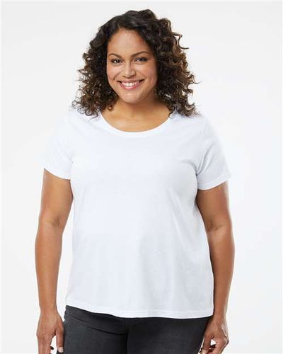 LADIES LAT Curvy Collection Fine Jersey Tee - 3816 image thumbnail