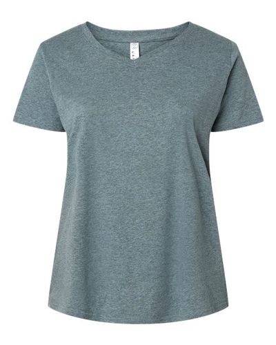 LADIES LAT Curvy Collection Fine Jersey V-Neck Tee - 3817 image thumbnail